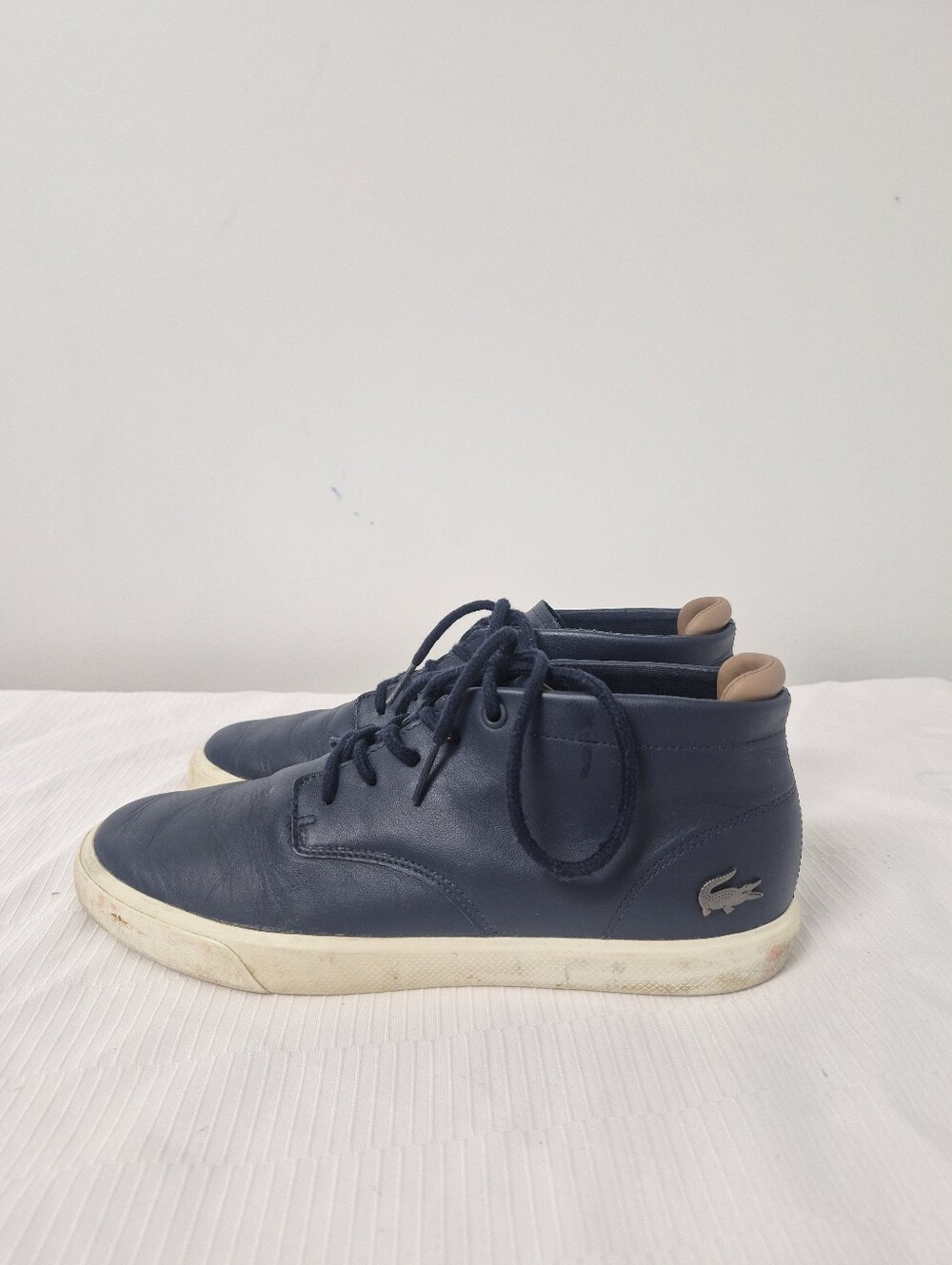 Lacoste Espere Chukka 317 Leather High Top Sneakers sz 7